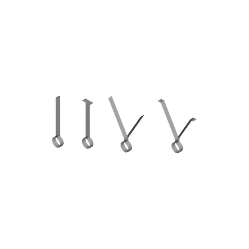 Strap Hangers 300mm Tails - Powder Coated